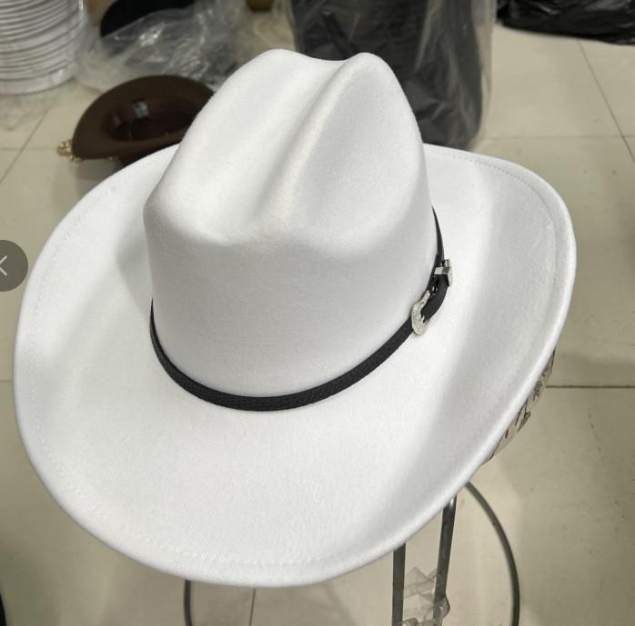 Western Cowboy Hat For Men Women Wool Felt Sun Protection Stylish Summer Accessory