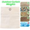 10 Pack Outdoor Curtain Weights 15Oz Outdoor Curtain Sandbag Weighted Bags Drapery Weights Bottom Patio Curtain Weights Bags