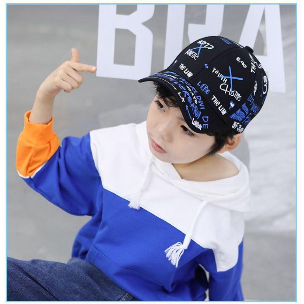 Adjustable Kids Baseball Cap Breathable Children Sun Hat Trendy Sunshade Hats for Boys Girls