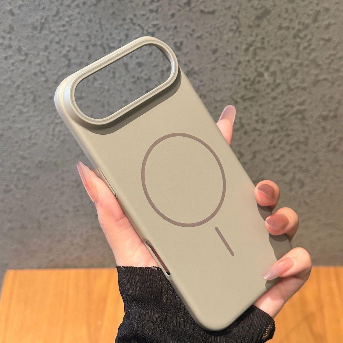 

Original Matte Hard PC For Magsafe Case For iPhone 17 Air 16E 16 15 14 Plus 13 12 Mini 11 Pro XR X XS Max Thin Magnetic Cover iPhone 13 mini серый