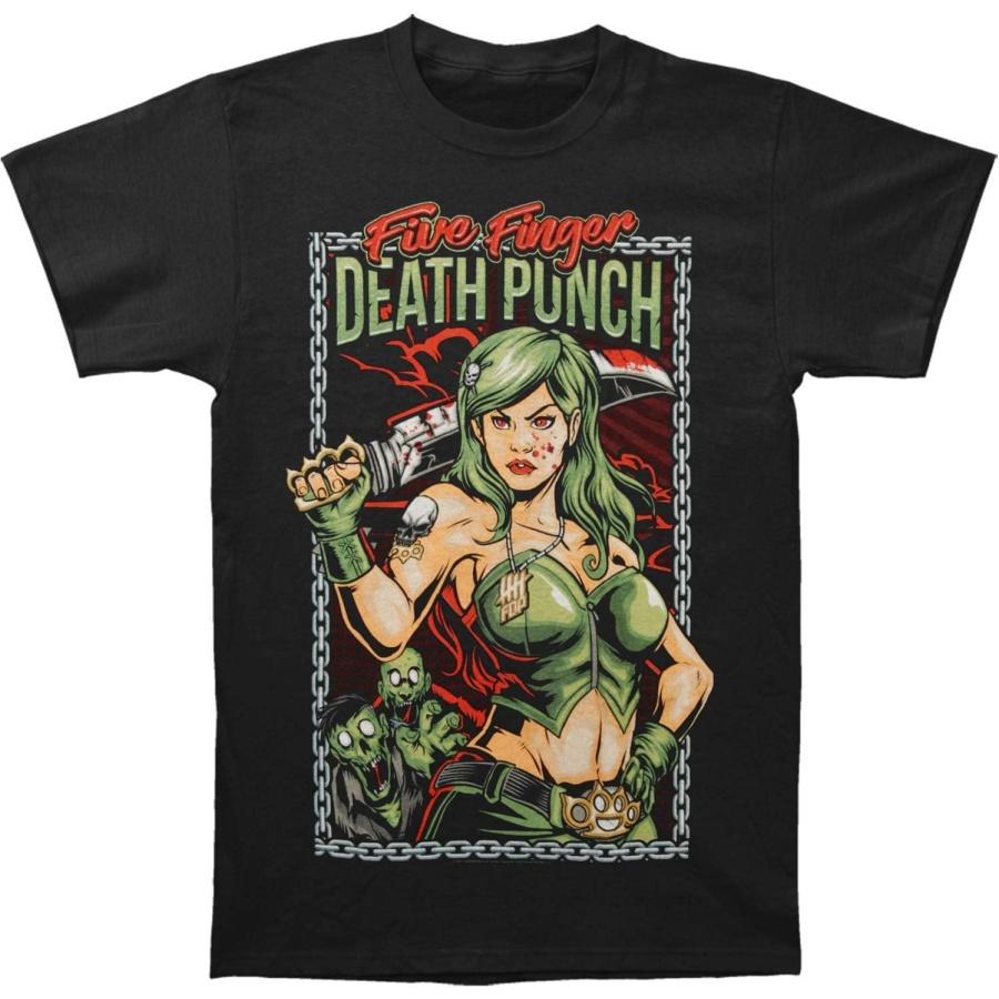 Five Finger Death Punch Men s Assassin Slim Fit T-Shirt Medium Black XXXXXL разноцветный