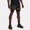 Under Armour Anywhere Breathable Two-In-One Running Straight Leg Casual Shorts Men Shorts Baroque-Green 1366509-310