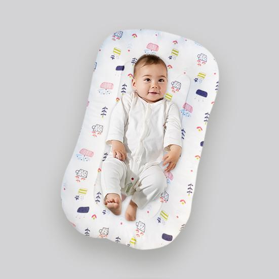 Baby Lounger Newborn Infant Lounger with Detachable Washable Cover Breathable Baby Lounging Cushion for Babies Tummy Time Bed Couch Use