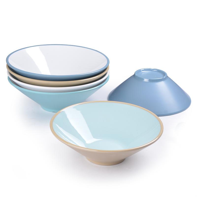 Melamine Tableware Two-color Ramen Bowl Commercial Spicy Hot Bowl Maocai Bowl
