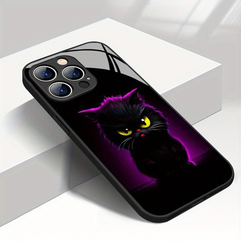 Süße Katze Aufdruck Gehärtetes Glas Material Handyhülle Für Samsung Galaxy S25 S24 S23 Ultra Plus FE Stoßfeste Hülle