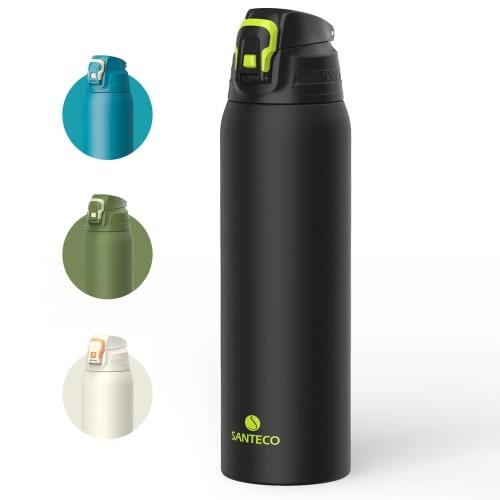 SANTECO 1.5 Liter Thermos 1500ML Stainless Steel Water Bottle, Vacuum Insulated, Perfect for Sports, Keeps Cold or Hot, Easy To Clean, Direct Drink Co