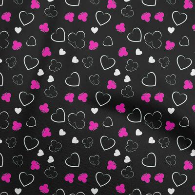 Georgette Viscose Fuschia Pink Fabric Poker Card Sewing Fabric By The Yard Printed Diy Clothing Sewing Supplies 42 Inch