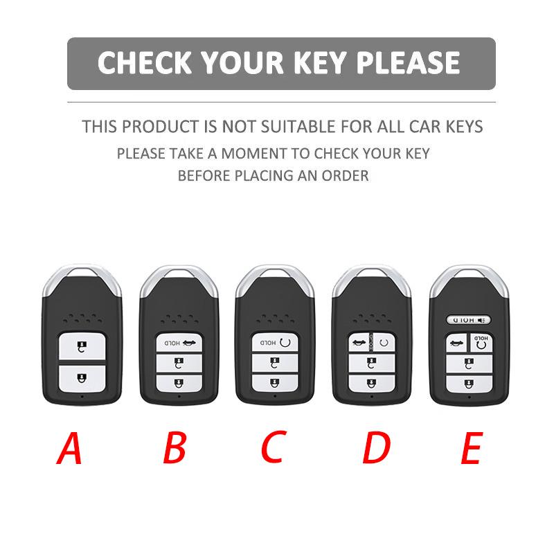 Zinc Alloy Car Remote Key Case Cover Shell Fob for Honda Vezel City Civic Jazz BRV BR-V HRV Protector Keychain Car Accessories