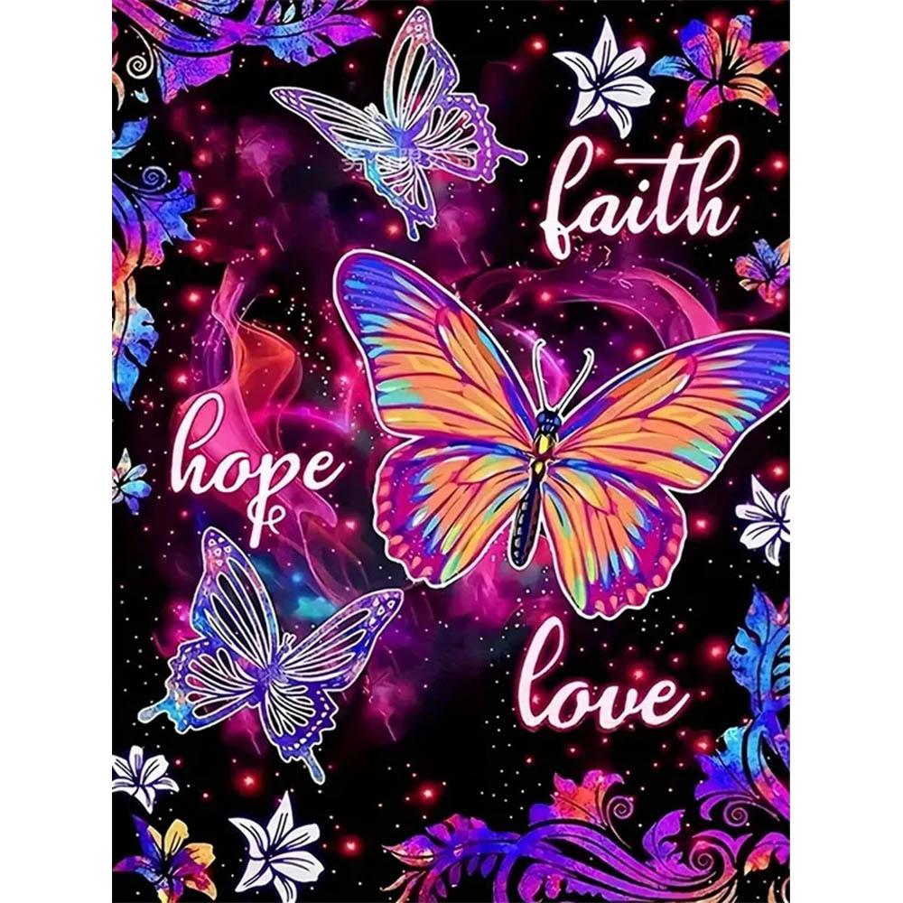 

Набор для алмазной росписи 5D «Цветная бабочка с драгоценными камнями», Набор для алмазной вышивки «Сделай сам», Декоративный настенный рисунок Round 20x30cm