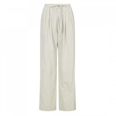 Shop Women Front Tuck Crinkled Wide Fit Pants Beige Pic Wpt 20564