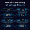 G2 B2 Head Up Display GPS / OBD Multifunctional Smart Car HUD Digital Speedometer Water Temp RPM Fuel Consumption Security Alarm
