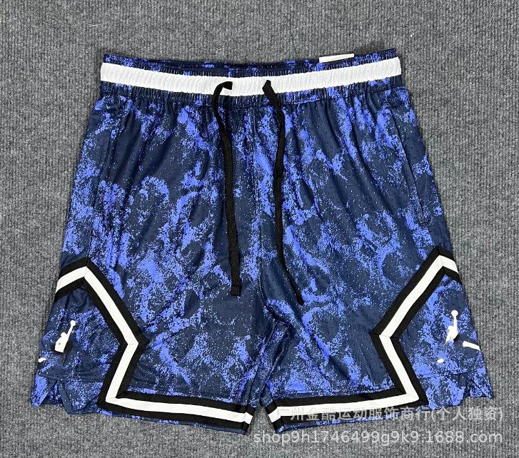 New 2026 summer loose and quick-drying men's AJ basketball shorts printed trendy sports casual pants source wholesale