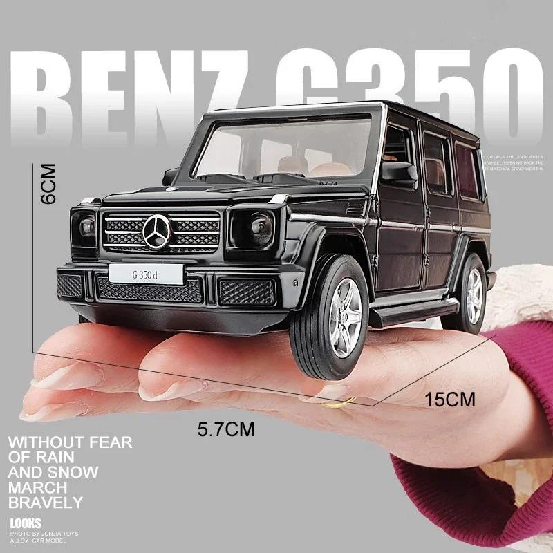 1:32 Mercedes-Benz G350 G350D Alloy Car Model With Pull Back Sound Light Gift Collection Diecast Toy Model