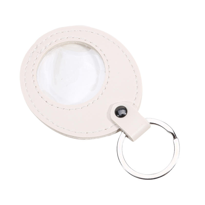 1Pc PU Leather Keychain Coin Holder Double Side Coin Display Case Medallion Sobriety Coin Recovery Chip Airtag Challenge Coin