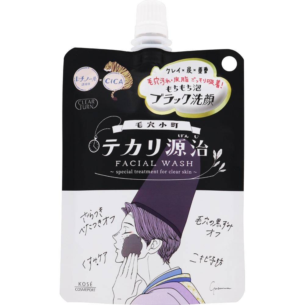 

Clear Turn KOSE Cosmetics Pore Clear Turn Pore Komachi Tekari Genji Mochimochi Black Face Wash 120g
