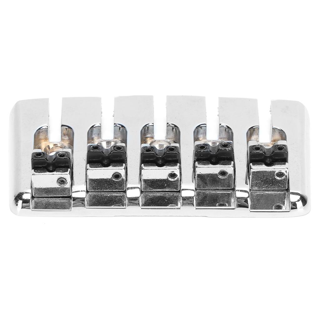 5 String Bass Bridge Metal Guitar Hard Tail Saddle Replacement Parts Music Accessories
