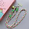 Braided Chain Mobile Phone Crossbody Lanyard Anti-lost Heart Crossbody Phone Strap