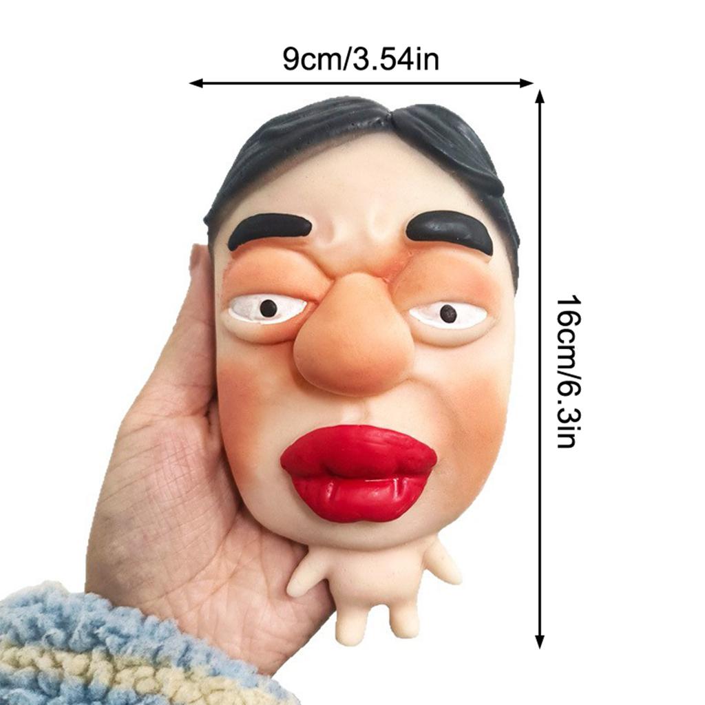 Hässlicher Gesichtsausdruck Charakter Stressabbau Spielzeug Lustig Kreativ Langsam Zurückfederndes Spielzeug Lustige Maskenpuppen Quetschspielzeug Erwachsener Kind Geschenk