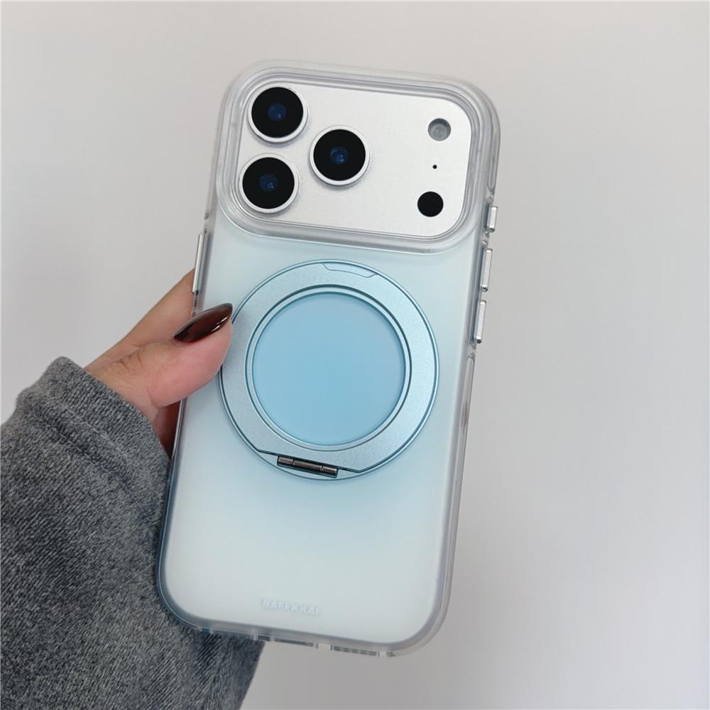 

Minimalist Gradient Magnetic Bracket for Apple 17 Pro Max/15 Pro/16 Pro, Solid Color Korean Style Phone Accessory iPhone 13
