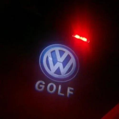 

2026 Hot For VOLKSWAGEN VW 2Pcs Car LED Decorative Door Light Welcome Projector Lamp For VW Passat B6 B7 Sharan CC Golf 5 6 7 Je 2PCS