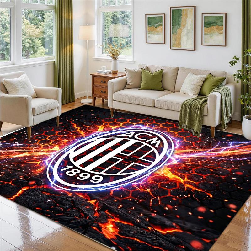 AC Milan Design Crystal Velvet Rug Soft Decorative Mat for Bedroom Entrance