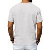 Men's New Beach Short-sleeve Casual Color Loose Deep V-neck Linen Top