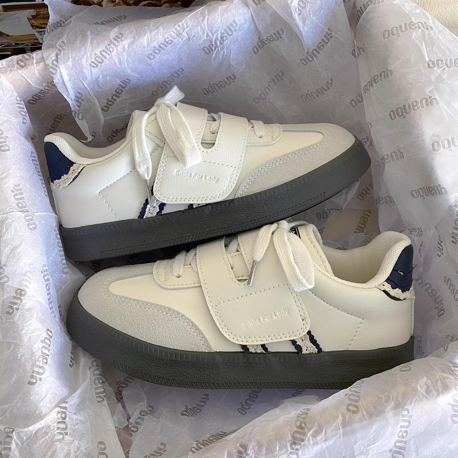 

Старинные коричневые туфли женские осенние новые немецкие кроссовки маленькие спортивные туфли женские 40 белый