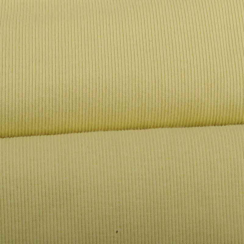 220g/260g/300g Weicher Elastischer 2x2 Gerippter Reiner Baumwollstrickstoff