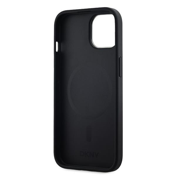 Dkny Dkhmp15Mpcpvslk Iphone 15 Plus /14 Plus 6.7 Czarny/Black Hardcase Leather Checkered Mono Pattern Magsafe