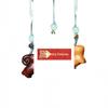 Red Sandalwood Sleepwalking Goat Zodiac Phone Pendant Keychain Ornament.