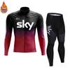 2026 Winter Warm Cycling Clothing Set  Thermal Fleece Cycling Jersey Men's Mtb Clothing Man Blouse Uniform Bicycle Clothes Complete Set