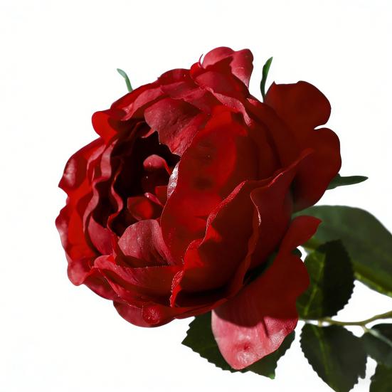 Fleur de Rose Artificielle Fausse Rose au Toucher Réel avec Tige Grandes Fleurs Branches de Roses pour Bouquet de Mariage Fête Saint-Valentin Floral
