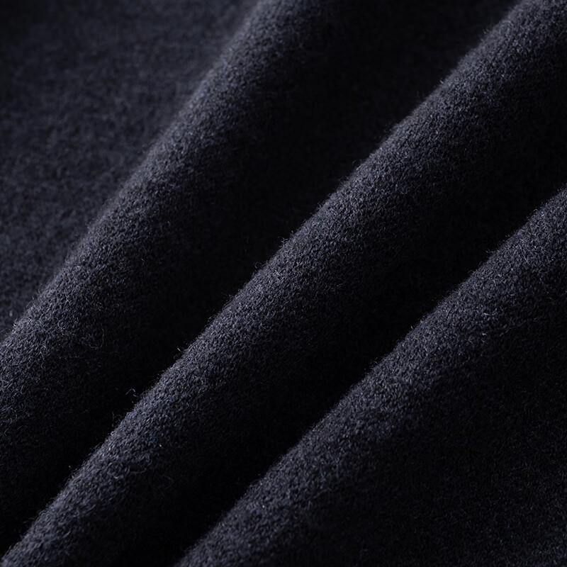 Di Binze Men's Plus Size 100% Merino Wool Crew Neck Sweater