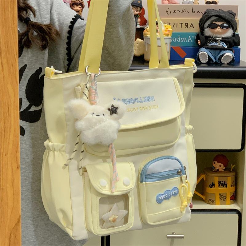 Schoolbag Large capacity schoolbag Girls primary school students High value Small fresh color matching backpack Junior high school students Versatile
