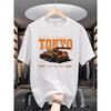 Unisexs Polyester Short Sleeve Shirtlightweight And Breathablefashion Printingtshirttokyo Racing Theme Creative Printsuitable