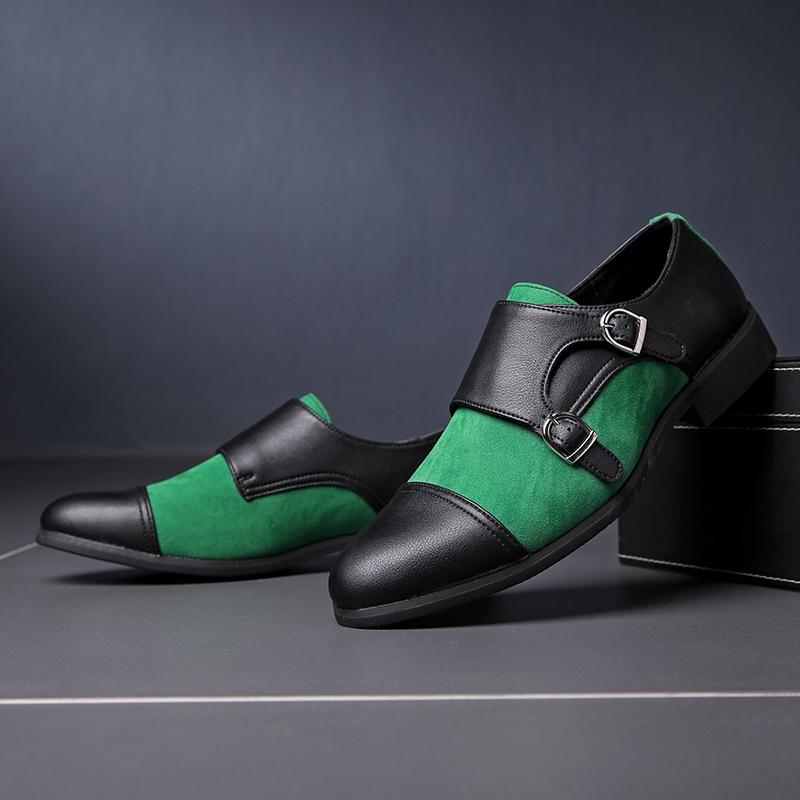 Fashion 2025 Fashion Brand Men's Leather Casual Shoes Soft Sole Comfortable Flat Bottom Loafers Versatile Men's Banquet Dress Shoes