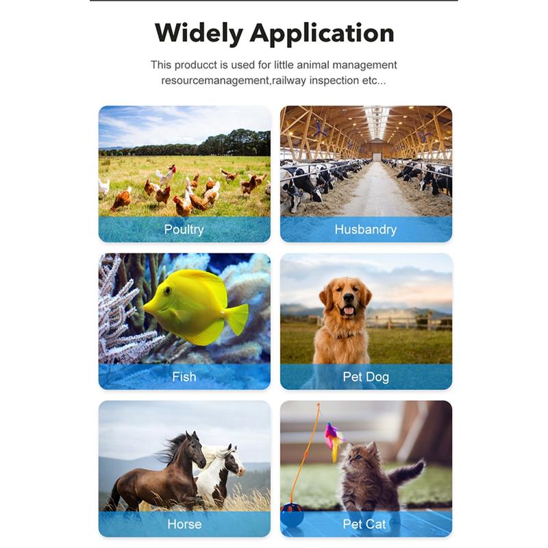 B03B-Animal RFID Reader 134.2Khz/125Khz Pet FDX-B EMID Adjustable Sound Brightness USB Dog Cat Horse Handheld Mini Scanner