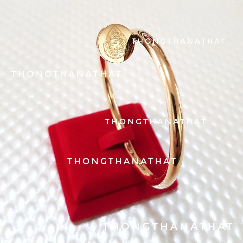 Hinduism Nail Head Bracelet Rhinestone Ganesha Five Row Yantra Sak Yant Tattoo Powerful Success Amulet Jewelry Vintage Protect Health Lucky Rich