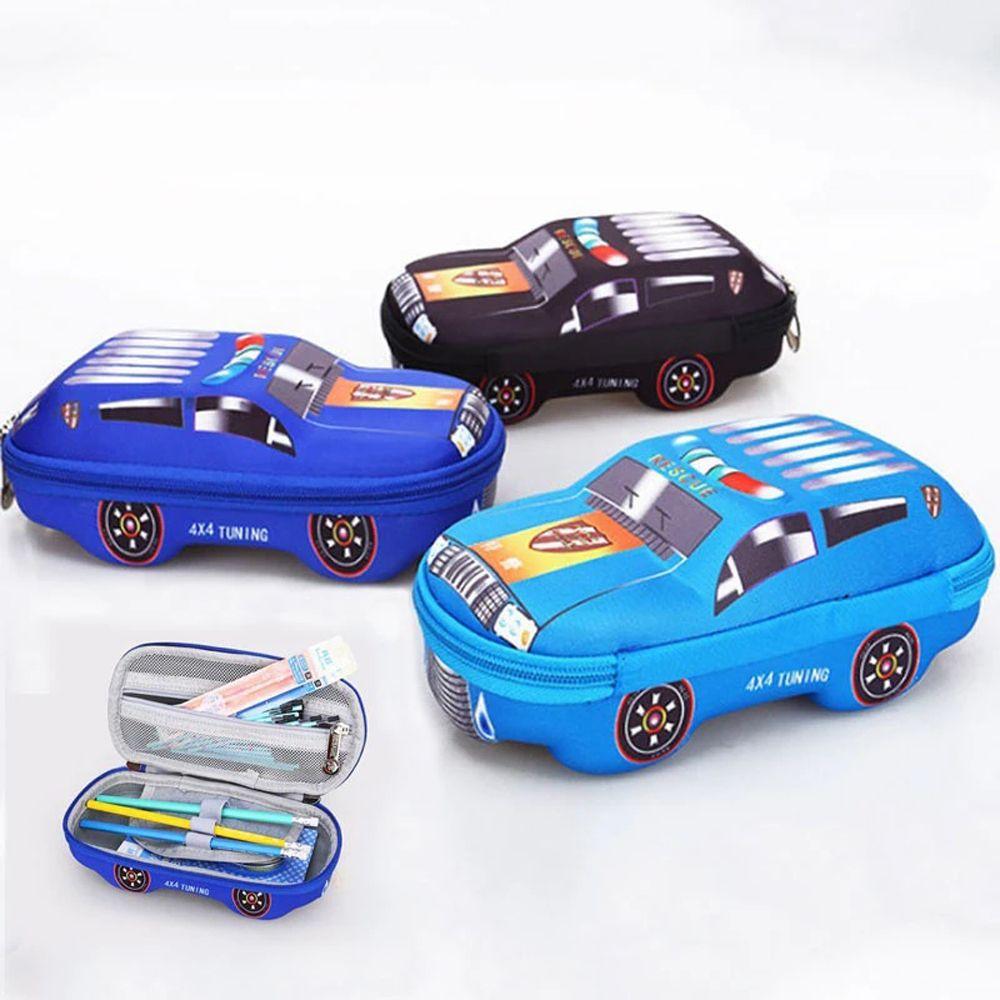 Racing Car Storage Bags School Pencil Box Car Pencil Cases Stationery Pouch 3D Pencil Bag