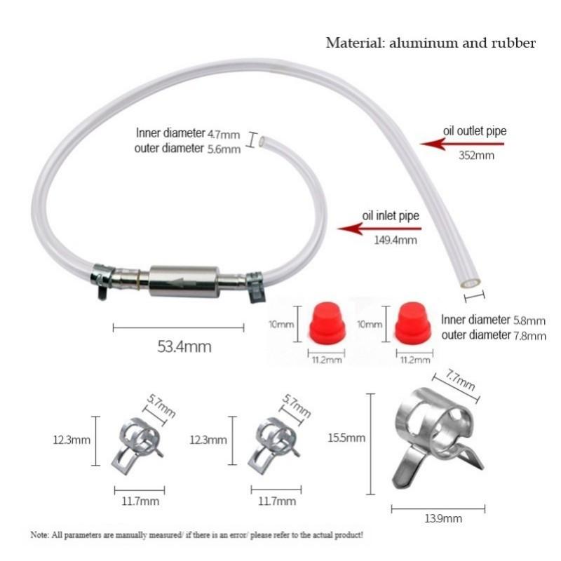 High-Quality Brake Fluid Bleeder Hose with One-Way Non-Return Check Valve Durable Auto Car Vehicle Motorcycle Brake Clutch Kit