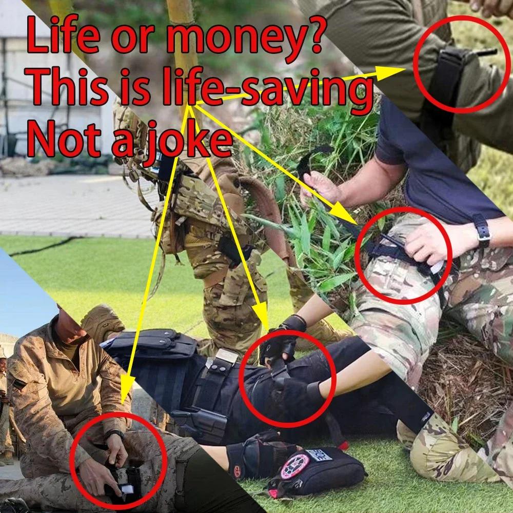 First Aid Survival Kit Tactical IFAK Pouch Supplied full set Molle Camping Kit with 18 EMT Tourniquet Items Emergency Outdoors