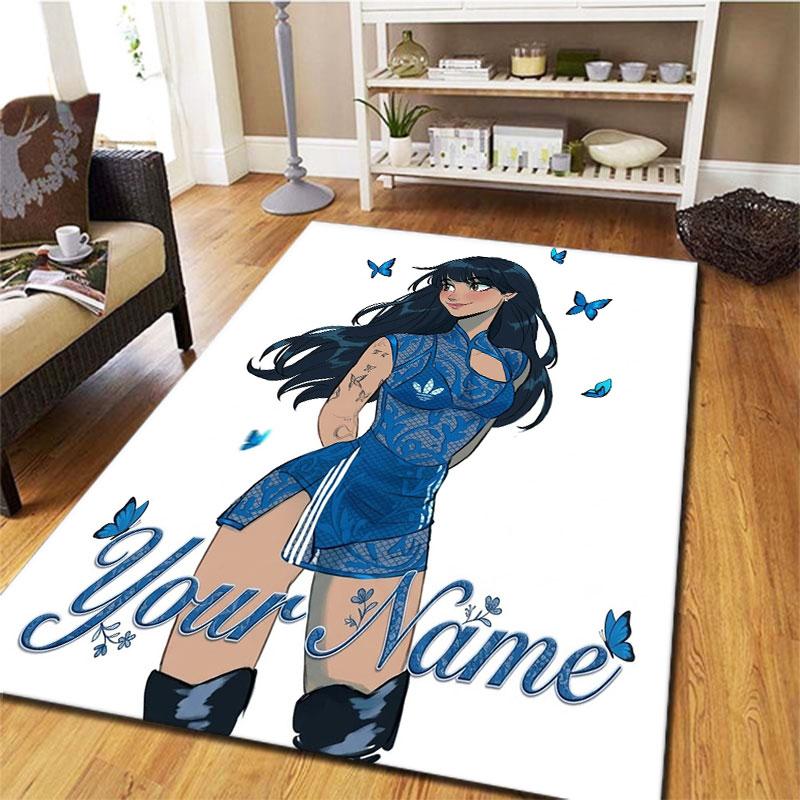 Aitana Custom Name Carpet Rug for Living Room Bedroom Home Sofa Decoration,Kids play Non-slip Floor Mat