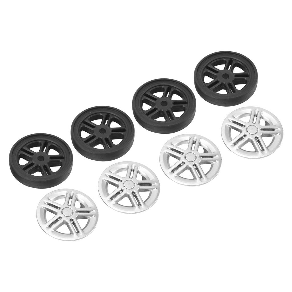 4Pcs Luggage Swivel Wheels Lightweight Flame Retardant Heat Insulation Suitcase Replacement Wheels for Repair
