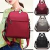 Pure Color Multipurpose Oxford Cloth Backpack For Women With Adjustable Straps