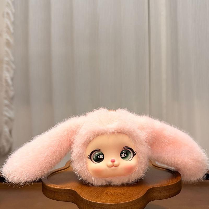 Cute Animal Plush Vinyl Face Doll Series Pendant Keychain Backpack Hangings Decoration Gifts