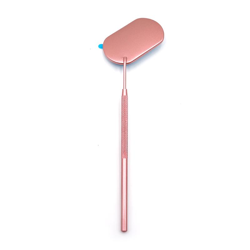 1pcs Multifunction Checking Oval Lash Mirror Eyelash Extension Beauty Makeup Portable Stainless Steel Eyelashes Mirror Tools