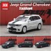 1/64 ג'יפ גרנד צ'ירוקי טראקהוק מיניאטורי 1:64 JKM צעצוע רכב דגם SUV רכב ספורט גלגלים ללא גלגלים Diecast מתכת אוסף מתנת