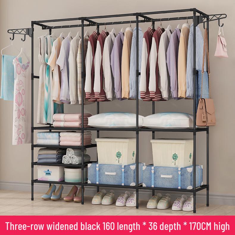Minimalist Wrought Iron Coat Rack for Bedroom & Hallway