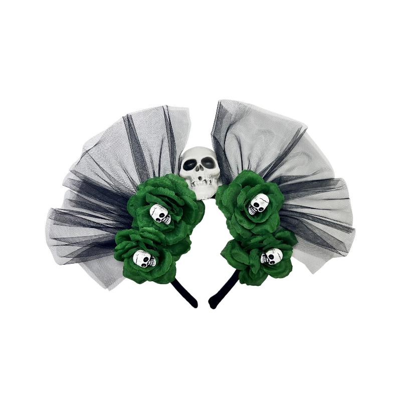 Rose Flower Crown Headband Photo Props Boho Halloween Headwear Party Costume Day Of The Dead Headpiece