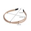 Elegantes Stirnband aus PU-Leder für die Freizeitkleidung Damen-Haarreif Mode-Kopfbedeckungen Accessoires Geknotetes Stirnband Haardekore